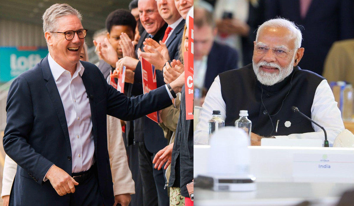 Keir Stramer and Narendra Modi
